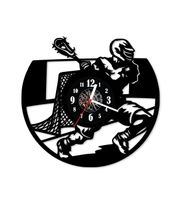 Zegar ścienny z płyty winylowej Hokej 54.13