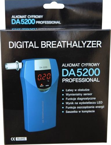 Alkomat Da-5200 Professional + Kalibracja 24M +Ust na Arena.pl