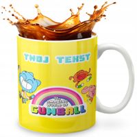 KUBEK 330ml GRAFIKA PREZENT ŚWIĘTA WZÓR - BAJKA GUMBALL + IMIĘ