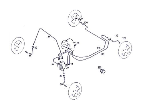 Mercedes W169 Zestaw Przewodów Hamulcowych Stalowych W Otulinie na Arena.pl