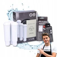 3x ZAMIENNIK Filtra Wody do ekspresów KRUPS i Odkamieniacz Tabletki