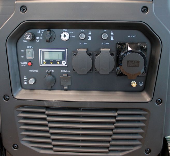 Generator Agregat Inwertorowy 7,7 kW E-start Pilot prądotwórczy prądu koła zdjęcie 9