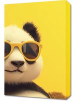 Obraz 40x60cm Panda w Wakacyjnym Nastroju