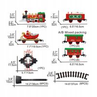 KOLEJKA NA CHOINKĘ OZDOBA CHOINKOWA ŚWIĄTECZNA JEŻDŻĄCY POCIĄG NA CHOINCE
