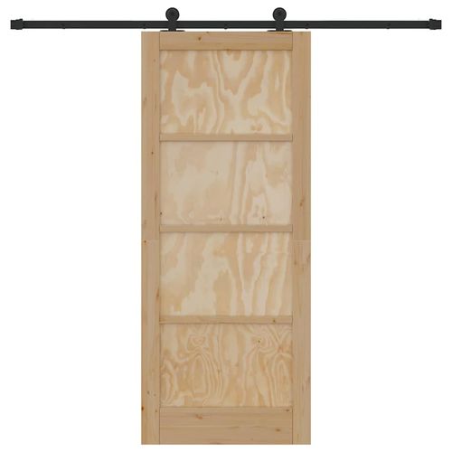 Drzwi Przesuwne ORKDAL Naturalny i czarny 83 x 202 cm na Arena.pl