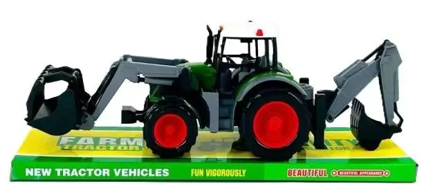 Traktor z turem i koparką zdjęcie 1