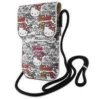 hello kitty torebka hkowbhdgpte beżowy/beige leather tags graffiti cord