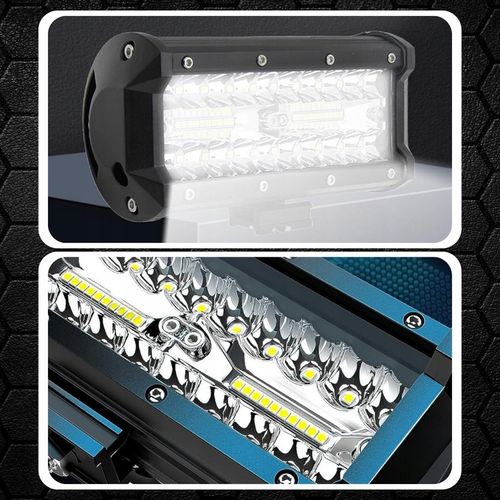 ZESTAW LAMPA ROBOCZA HALOGEN SAMOCHODOWY QUAD 2x 120W MOCNY LED CREE IP68 na Arena.pl