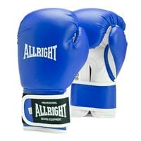 rękawice bokserskie power gel 14oz allright 1012 pu niebiesko/białe