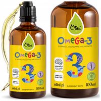 Olej Omega-3 dla dzieci Jagodowo-malinowy z witaminami 100 ml DHA i EPA