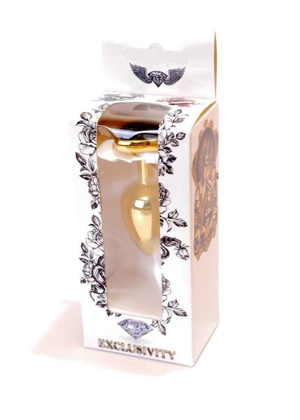 Plug-Jewellery Gold Heart PLUG- Black zdjęcie 9