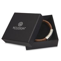 BETLEWSKI skórzana bransoletka męska rzemyki skóra biżuteria na rękę