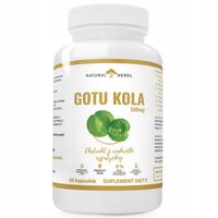 GOTU KOLA EXTRACT 500mg WĄKROTKA AZJATYCKA 60kaps