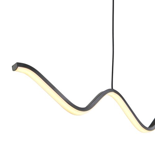 Lampa wisząca ZIGZAG LED czarna 90 cm na Arena.pl