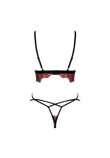 Biustonosz Stringi Komplet Obsessive Redessia L/Xl zdjęcie 6