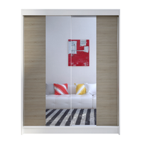 Szafa przesuwna Camino II z lustrem 150cm - BIAŁY/SONOMA