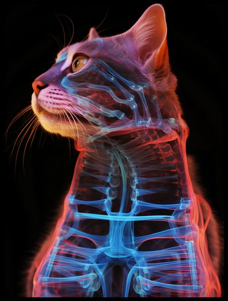 Plakat 60x80cm Anatomia Kota zdjęcie 2