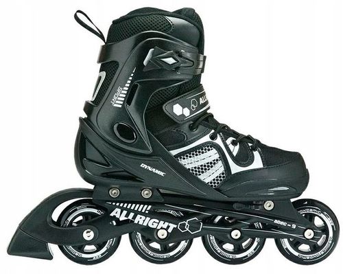 ŁYŻWOROLKI REGULOWANE ROLKI ALLRIGHT DYNAMIC ABEC-9 KOŁA 80mm ROZMIAR 40-43 na Arena.pl