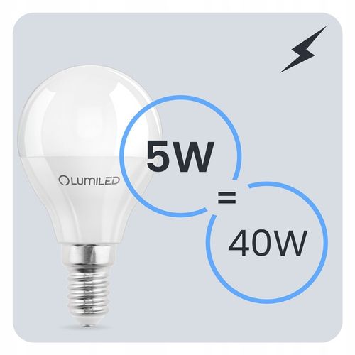 6x Żarówka LED E14 Kulka 5W = 50W 470lm 4000K Neutralna LUMILED NIE na Arena.pl