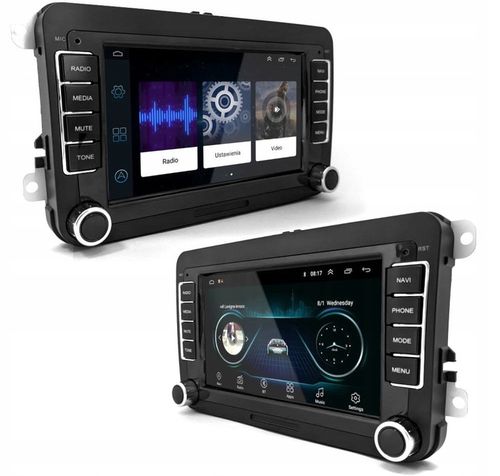 RADIO 2DIN NAWIGACJA GPS VW PASSAT GOLF SUPERB TOURAN TIGUAN CADDY ANDROID na Arena.pl