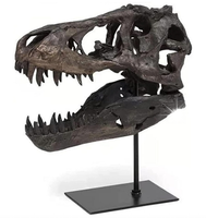 T-REX CZASZKA REPLIKA FIGURKA DEKORACYJNA Z ŻYWICY DEKORACJA MODEL DINOZAUR