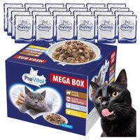 MOKRA KARMA DLA KOTA MEGA BOX MIX SMAKÓW 24X100G SASZETKI DLA KOTA