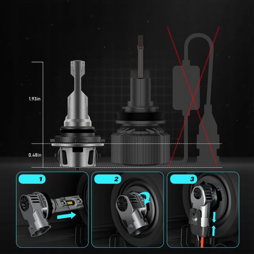 ŻARÓWKI LED HB4 QERK 1 DO 1 WIĘCEJ ŚWIATŁA CAN RETROFIT IDEALNIE DOPASOWANE na Arena.pl