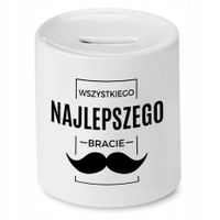 Skarbonka Dla Brata Wszystkiego Najlepszego Bracie Z Nadrukiem Ze Zdjęciem