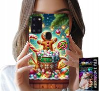 ETUI DO SAMSUNG GALAXY A21s - PIERNIK PIERNIKI ŚWIĄTECZNE WZORY +SZKŁO