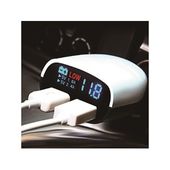 ŁADOWARKA USB DO ZAPALNICZKI Z WOLTOMIERZEM 12/24 alarm voltomierz 18-30V