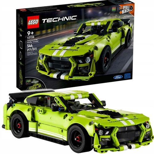 LEGO TECHNICS Samochód Ford Mustang Shelby + 2x silnik Pull&Back na Arena.pl