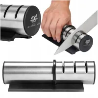 OSTRZAŁKA DO OSTRZENIA NOŻY NOŻYCZEK UNIWERSALNA TRÓJFAZOWA 3w1 OSEŁKA