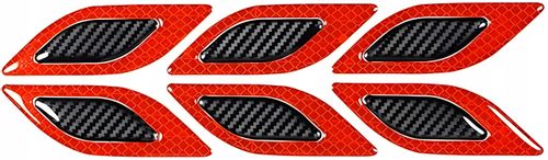 6 NAKLEJKI NALEPKI FOLIA OCHRONNA ŻYWICZNA 3D ODBLASKOWA DO SAMOCHODU na Arena.pl