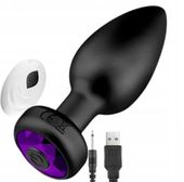 Wibrator Analny Korek Analny Wibrujący + PILOT Gadżety Erotyczne