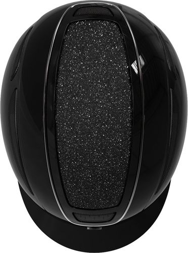 Kask jeździecki Elite, lakierowany czarny, 59-61 cm, Covalliero na Arena.pl