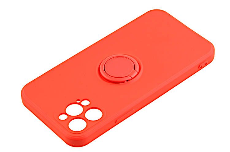 Etui Pastel Ring do Apple iPhone 12 Pro czerwony zdjęcie 4