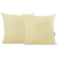 Zestaw 2 pikowanych poszewek AxEL 40x40 krem DecoKing