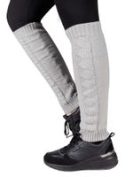 Ocieplacze getry na nogi szare warkocz Uniwersalny YOCLUB