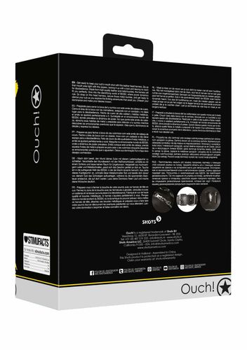 head harness with zip-up mouth and lock - black na Arena.pl