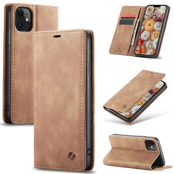 Spacecase Wallet Iphone 11 Light Brown zdjęcie 4