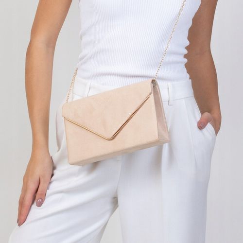 Alessio KOPERTÓWKA Zamszowa TOREBKA damska wizytowa WIECZOROWA na Arena.pl