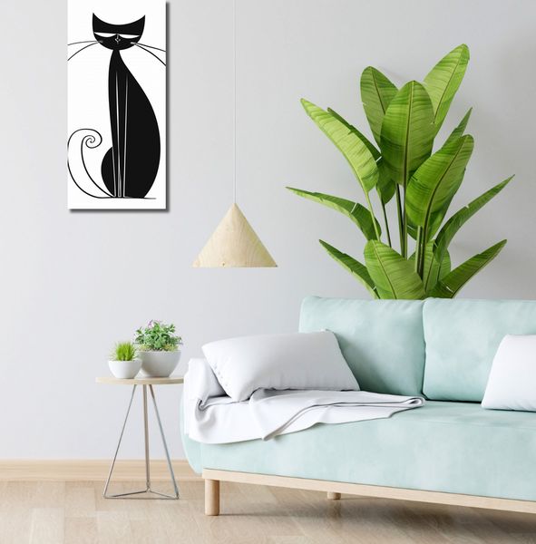 Obraz 30x70cm Czerń Kocicy zdjęcie 2