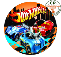 Opłatek na tort Hot Wheels