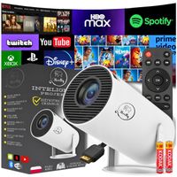 2 x PROJEKTOR RZUTNIK ANDROID TV WIFI FULL HD PRZENOŚNY SMART GŁOŚNIK OBROT