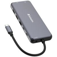 verbatim adapter hub usb-c - 2xhdmi/vga/ eternet/5xusb-a/jack