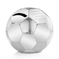 Skarbonka Piłka Posrebrzana z Grawerem Komunia Pamiątka Komunii dla Chłopca