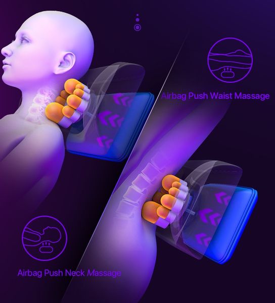 Poduszka masująca shiatsu masażer do karku pleców brzucha ud stóp zdjęcie 8