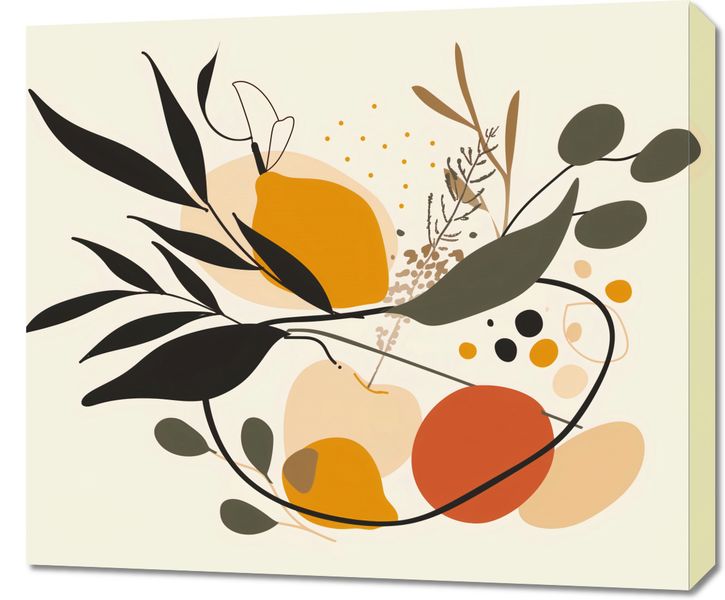 Obraz 70x60cm Botaniczny Wir zdjęcie 1