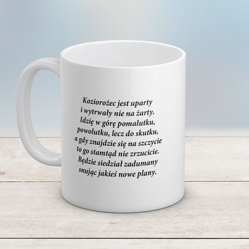 Kubek ze znakiem zodiaku - Koziorożec na Arena.pl