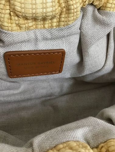 Mansur Gavriel bag Small Cream Cornflower Cross na Arena.pl